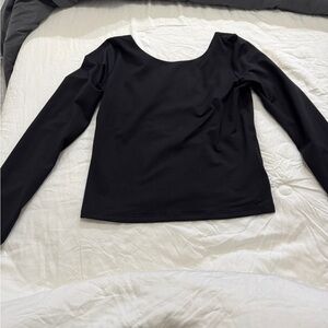 Aerie Classic Black Long Sleeve Tee